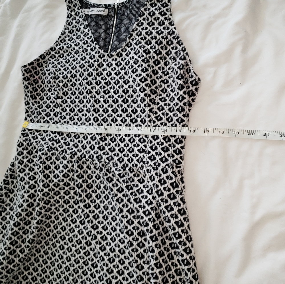 Maurice Black and white pattern Size 0 Dress - Picture 7 of 10
